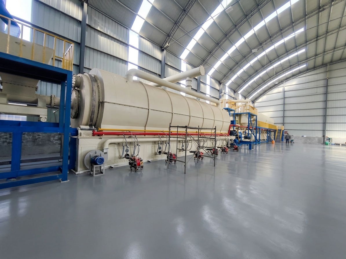 Jinzhen continuous pyrolysis plant inside modern factory facility